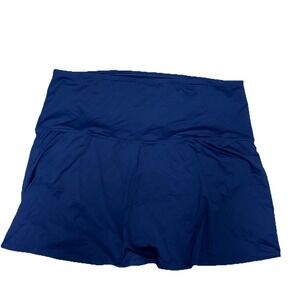 NWT Lands End Swim Skirt Skort Womens 26W Navy Blue Attached Swimsuit Briefs